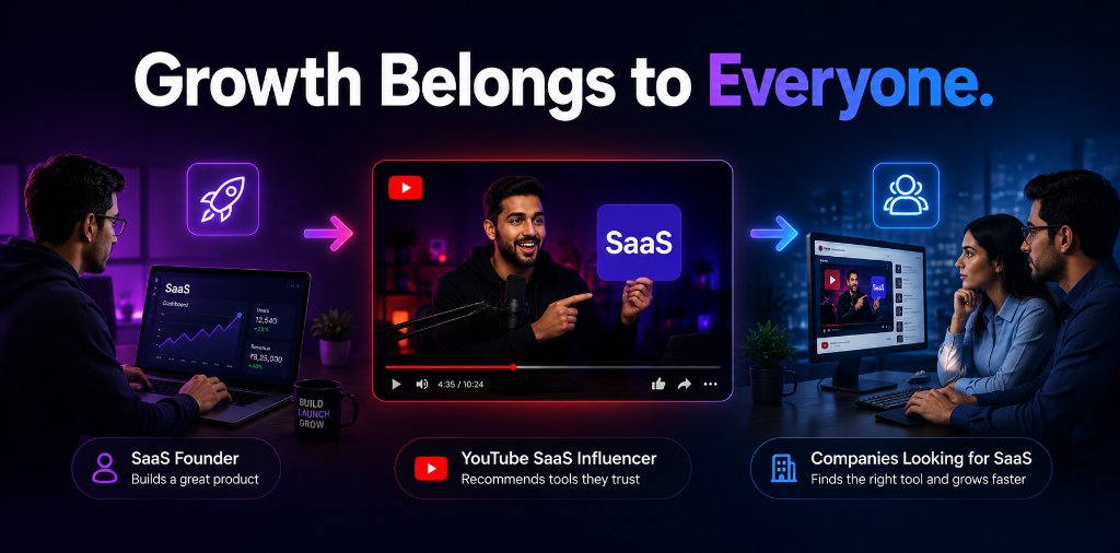 Growth Belongs to Everyone - SaaS Marketing Flow